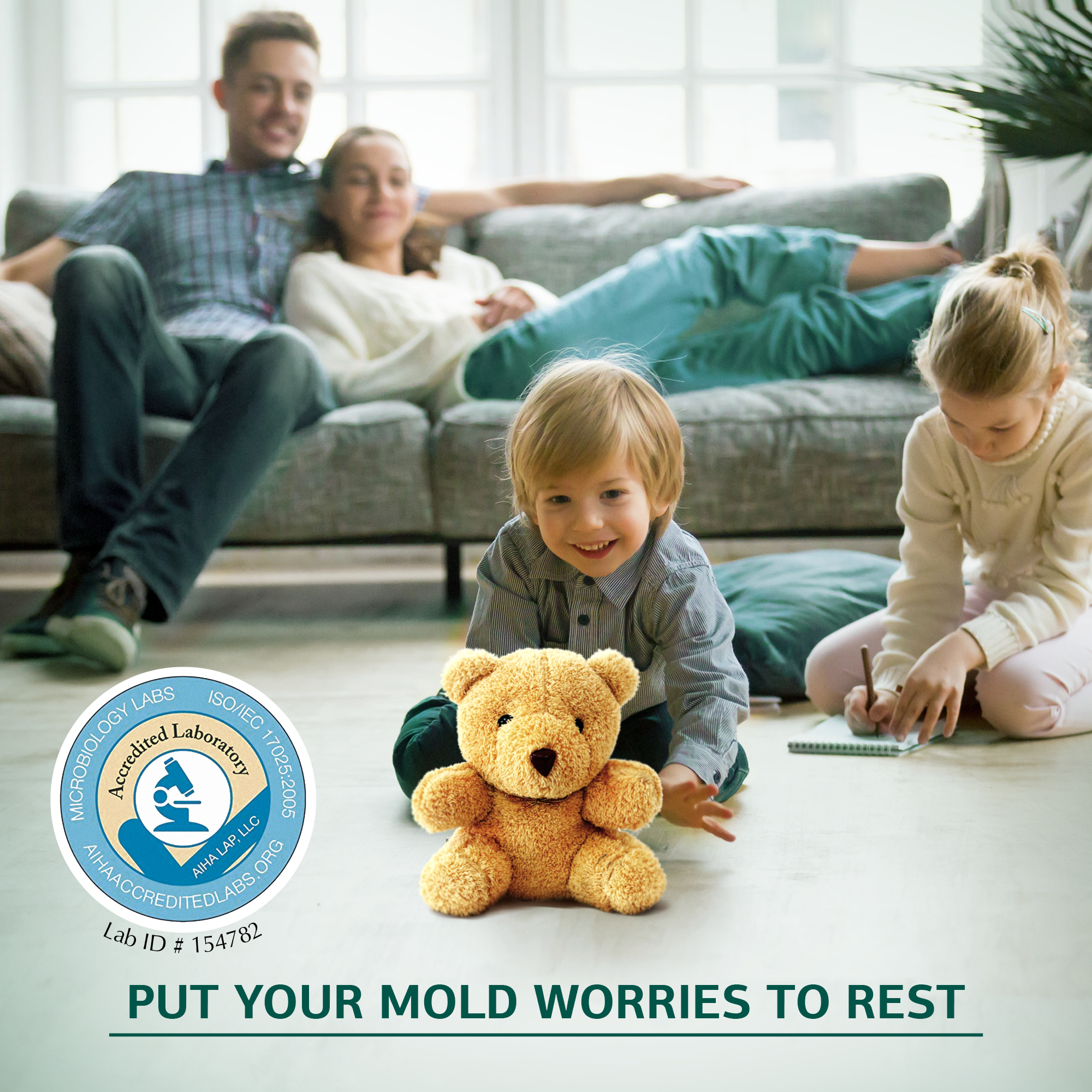 Mold Test Kit for Home - Includes free return shipping and Lab Analysis for 3 samples