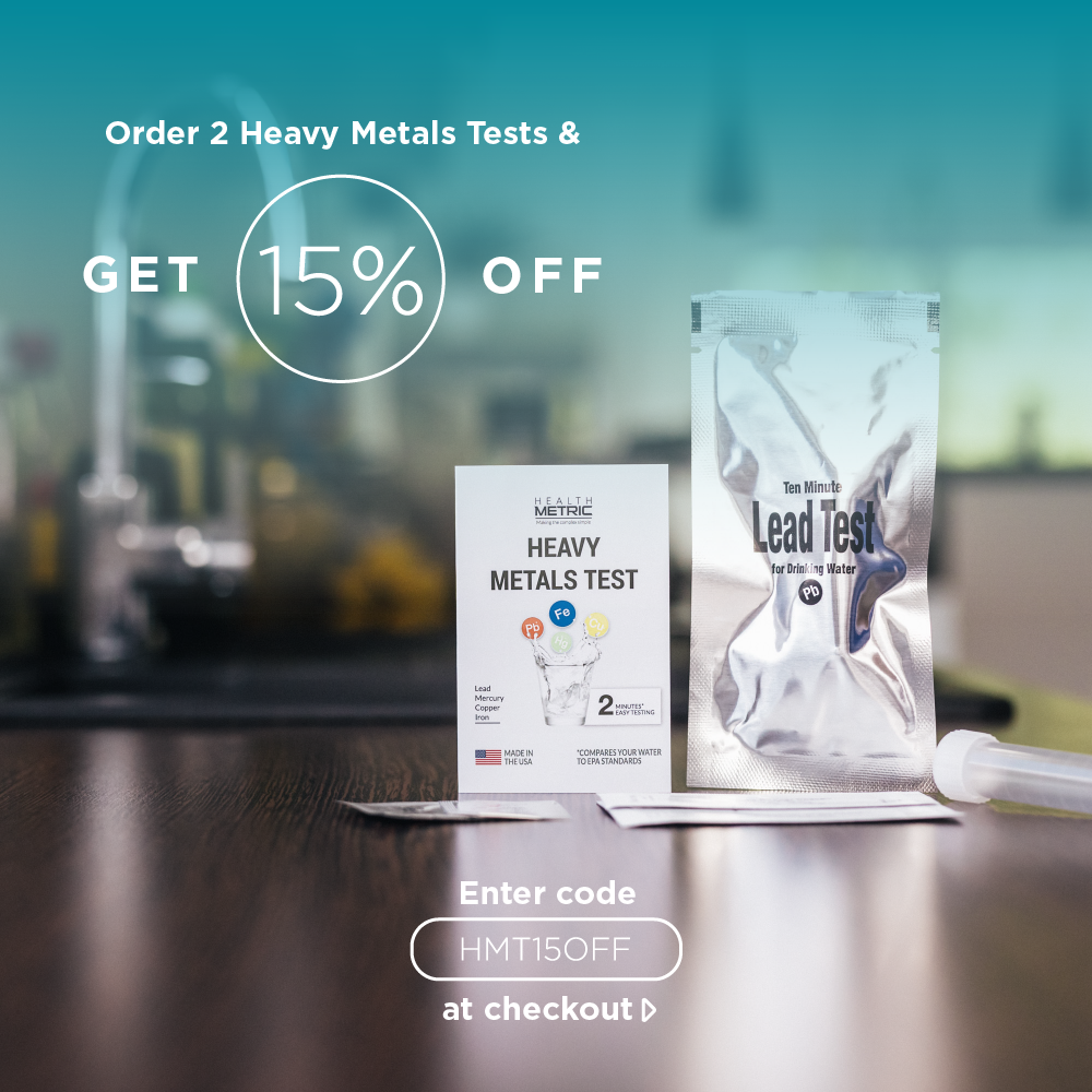 Heavy Metals Water Test Kit - Test for Heavy Metals at home or office